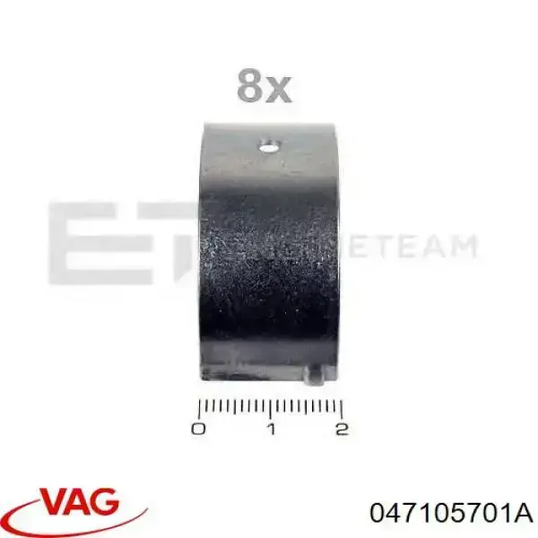 Juego de cojinetes de biela, estándar (STD) VAG 047105701A precio, desde 6,90 EUR