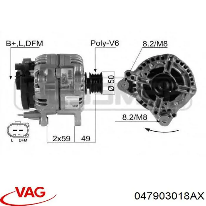 Generador VAG 047903018AX