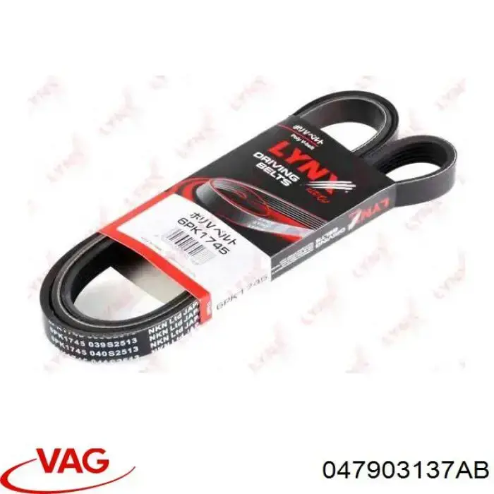 Correa de transmisión trapezoidal VAG 047903137AB precio, desde 15,76 EUR
