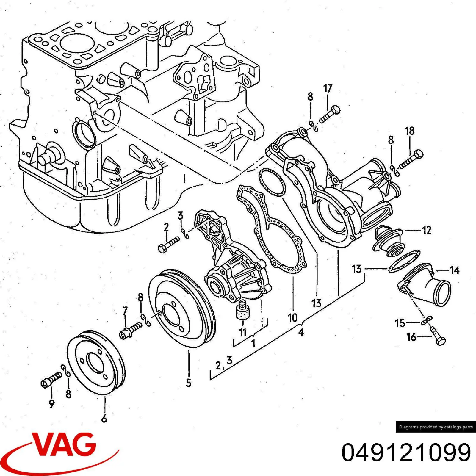  VAG 049121099 precio, desde 0,36 EUR