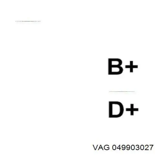 049903027 VAG alternador