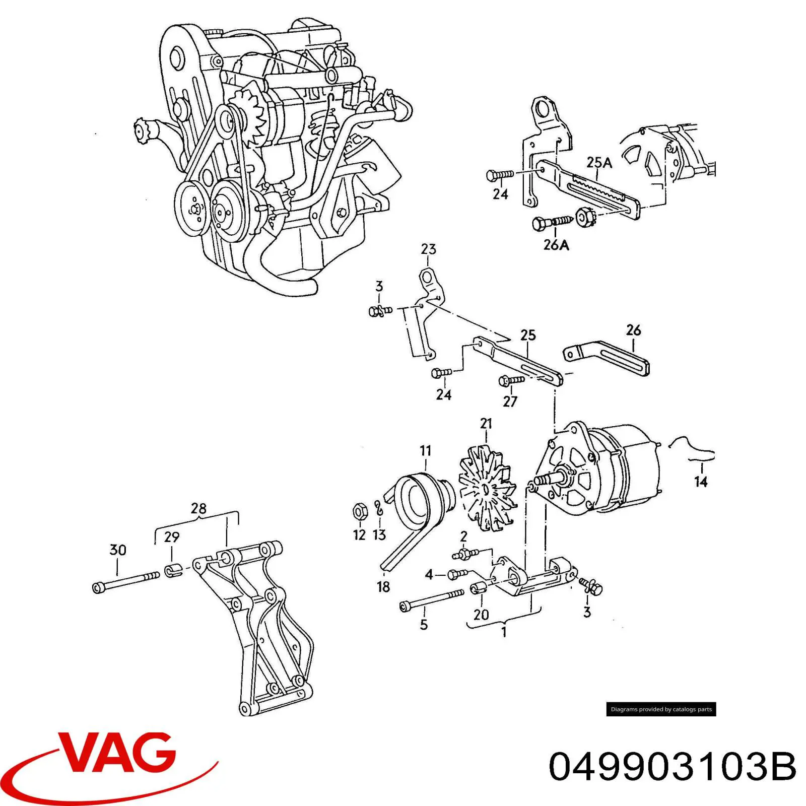 Soportes de motor VAG 049903103B precio, desde 137,36 EUR