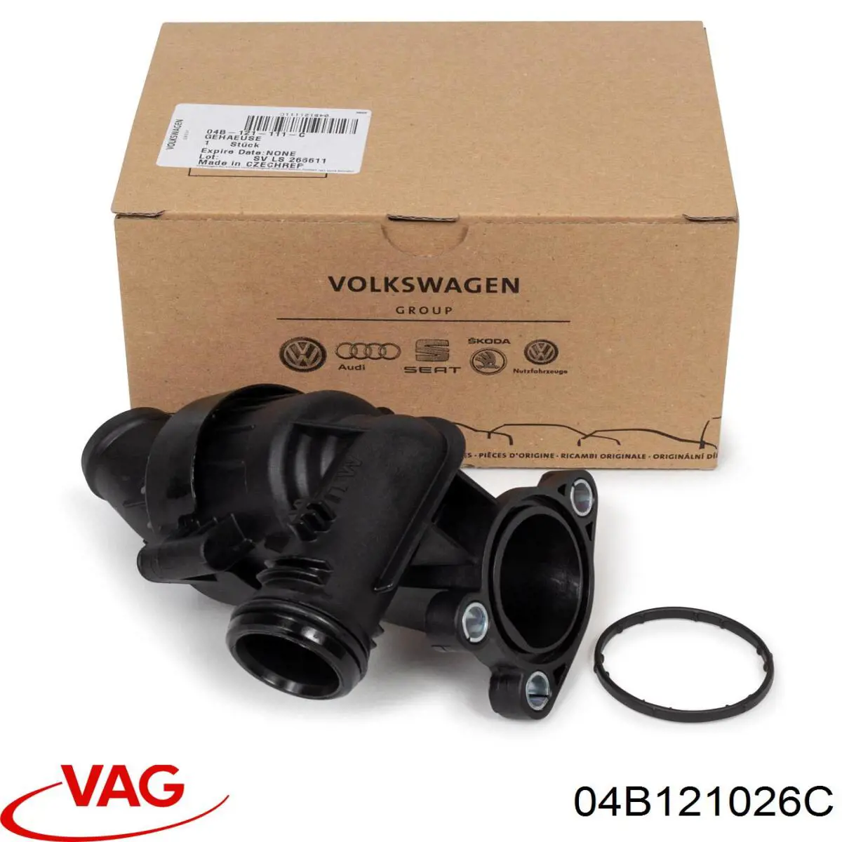 04B121026C VAG caja del termostato