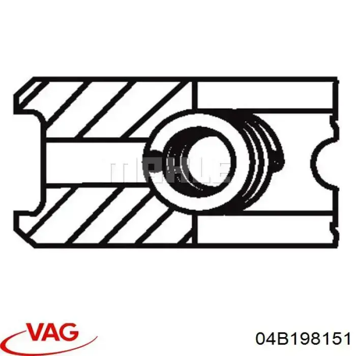Juego de anillos de pistón para 1 cilindro, STD VAG 04B198151 precio, desde 25,68 EUR