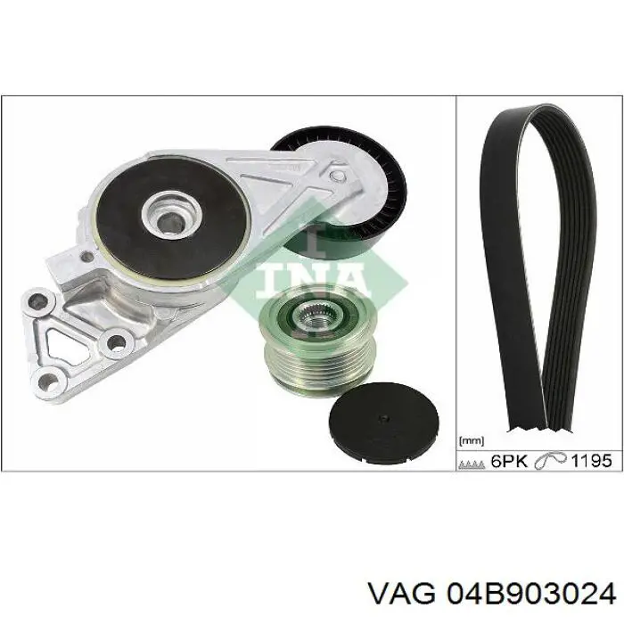 04B903024 VAG alternador