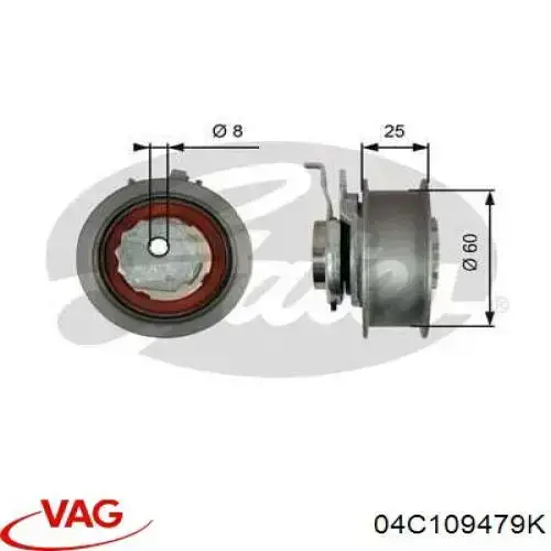 Tensor de la correa de distribución VAG 04C109479K precio, desde 19,61 EUR