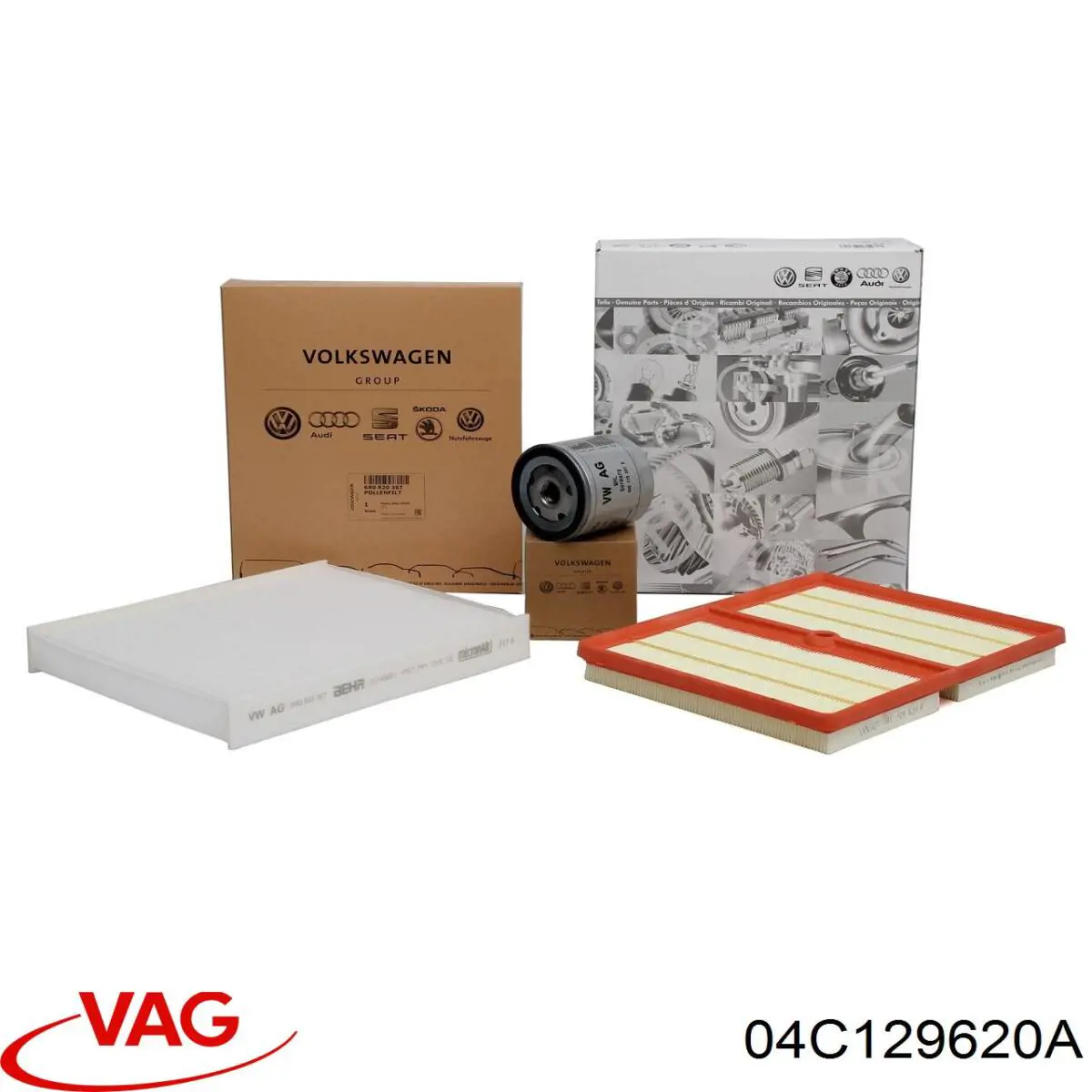 Filtro de aire 04C129620A VAG