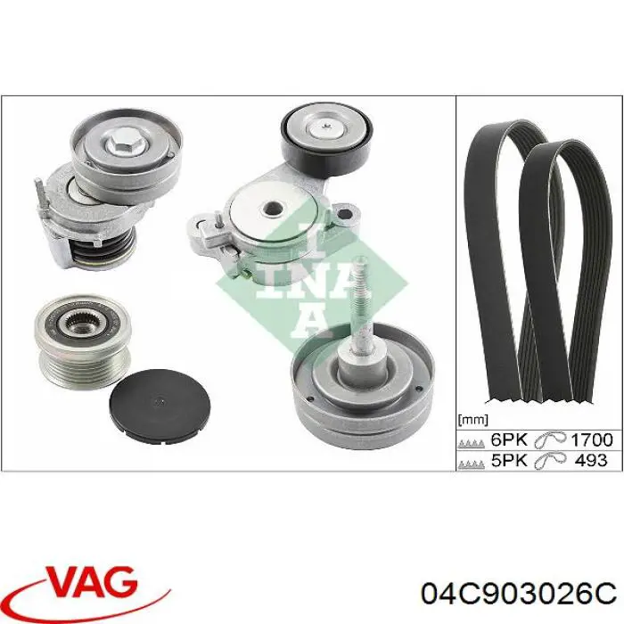 04C903026C VAG alternador