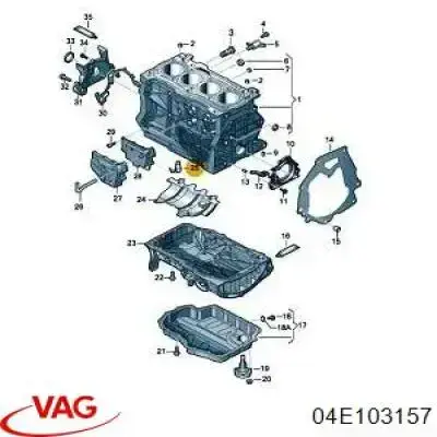 Boquilla de aceite para Volkswagen Caddy (SAA)