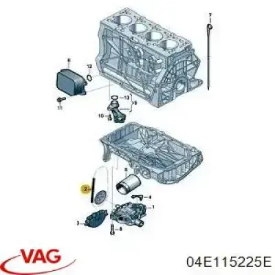 Comprar 04E115225E VAG Cadena de la Bomba Aceite