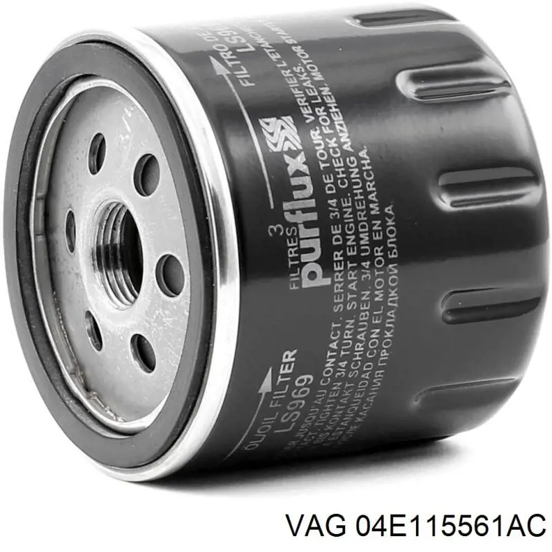 Filtro de aceite 04E115561AC VAG