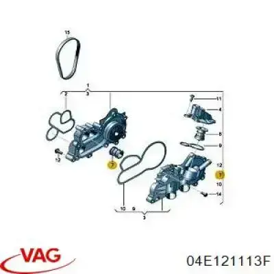 Termostato 04E121113F VAG