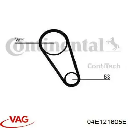 Correa de distribución VAG 04E121605E precio, desde 14,15 EUR