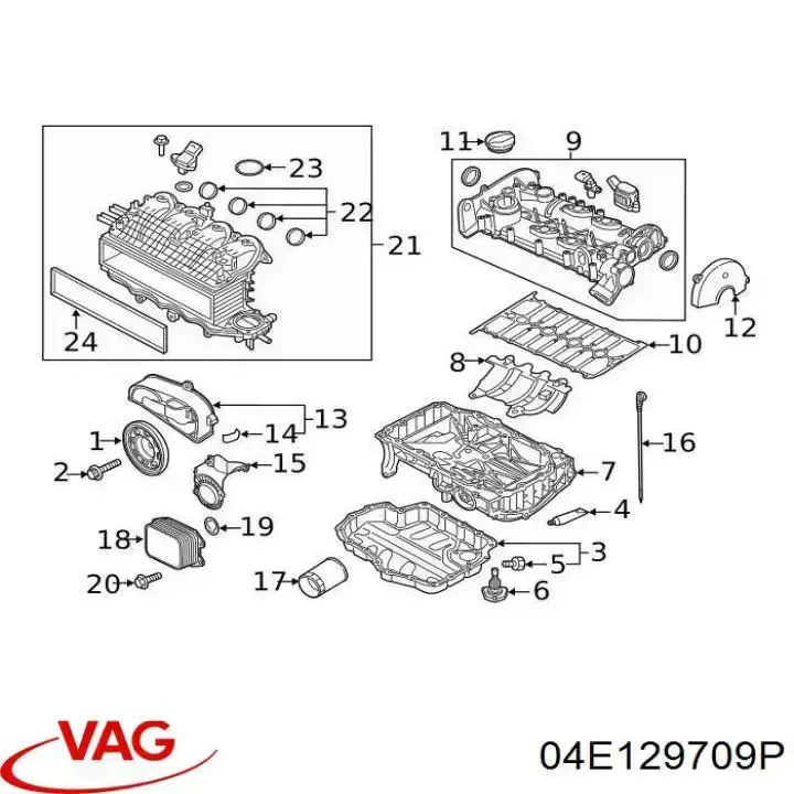 Módulo colector de admisión VAG 04E129709P precio, desde 136,95 EUR
