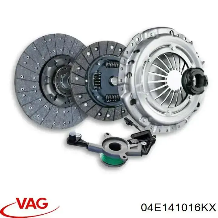 04E141016KX VAG kit de embrague (3 partes)