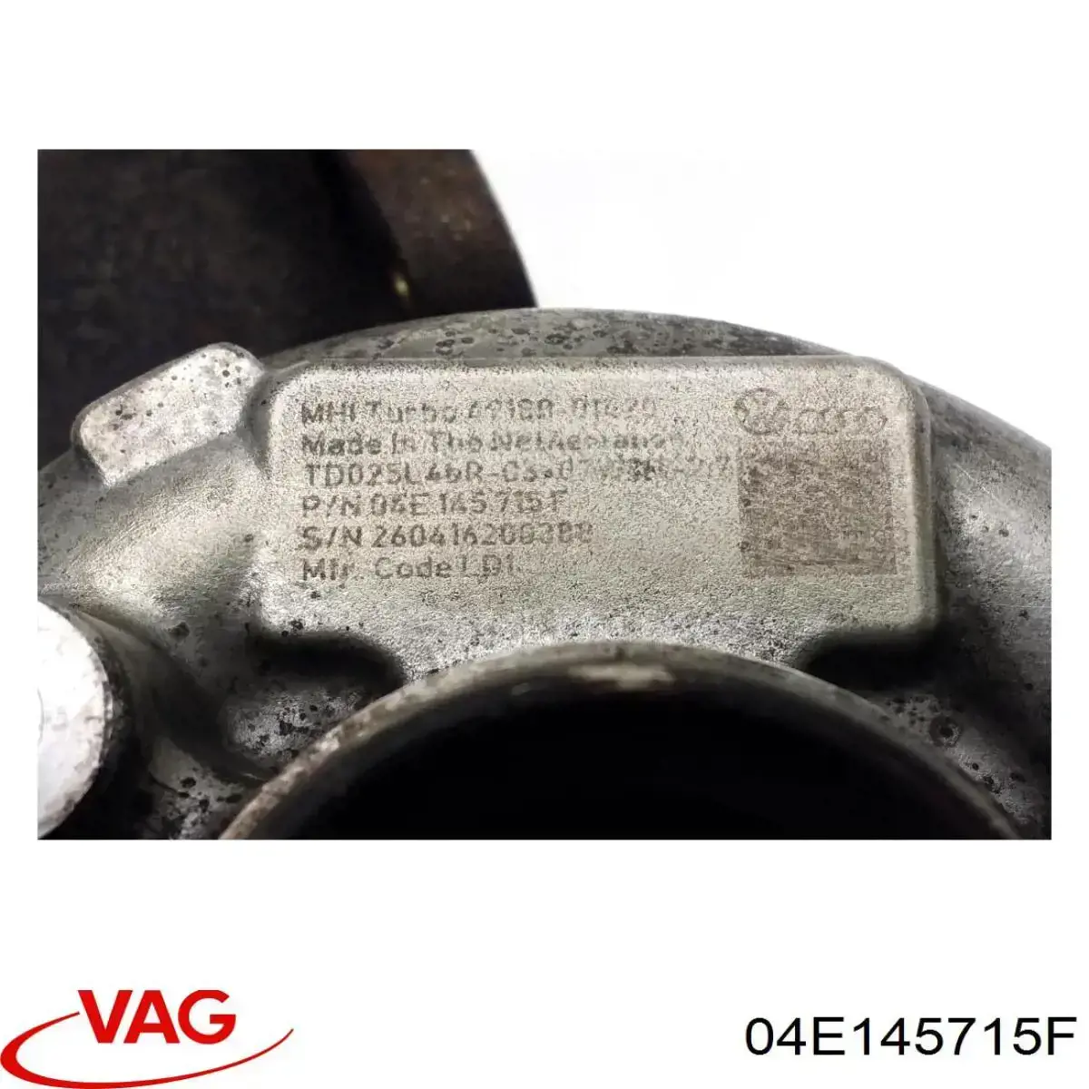 04E145715F VAG turbocompresor