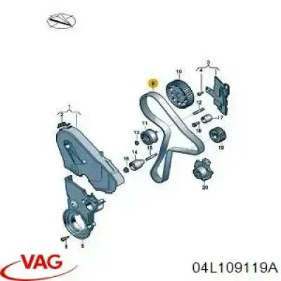 Correa de distribución VAG 04L109119A precio, desde 53,53 EUR
