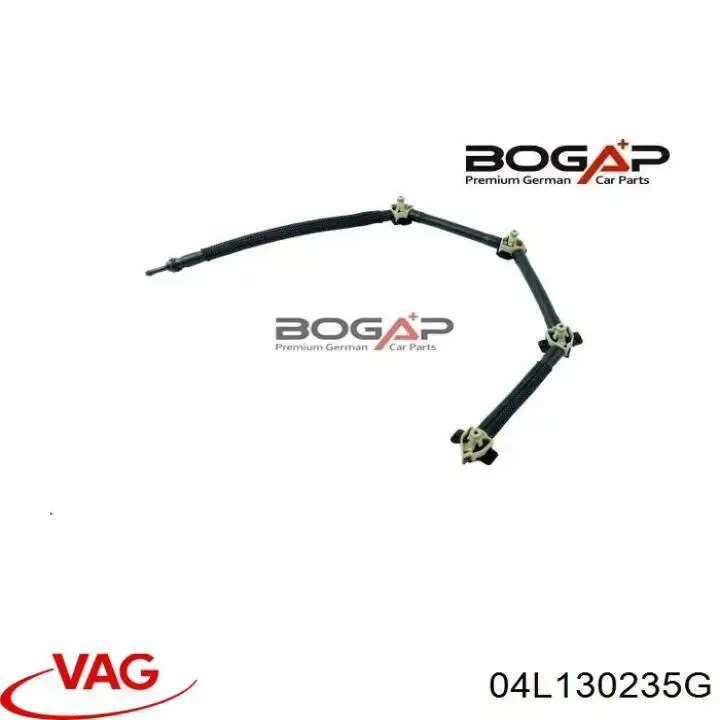 Tubería de retorno de combustible de los inyectores VAG 04L130235G precio, desde 36,82 EUR