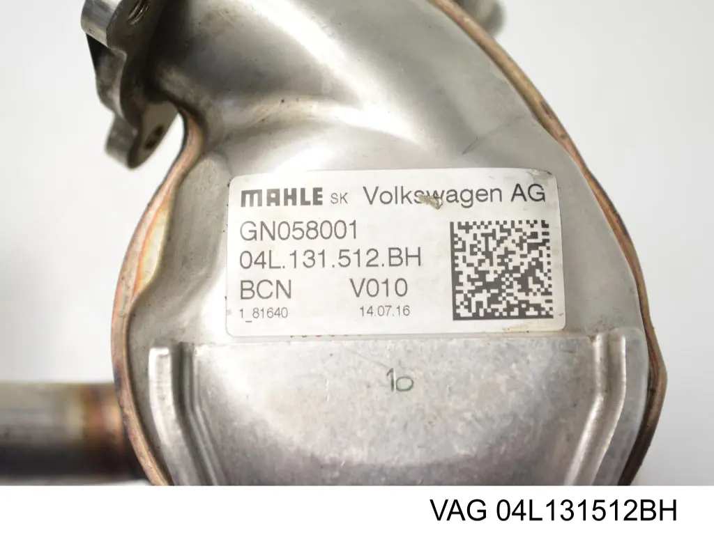 Enfriador de recirculación de gases de escape EGR 04L131512BH VAG