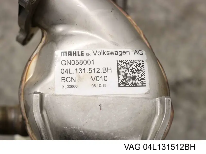 04L131512BH VAG Enfriador de recirculación de gases de escape EGR