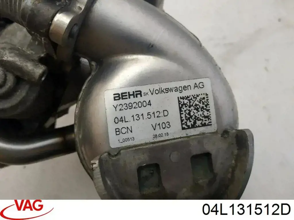 04L131512D VAG enfriador egr de recirculación de gases de escape