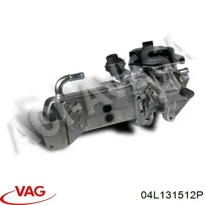 Enfriador de recirculación de gases de escape EGR 04L131512P VAG