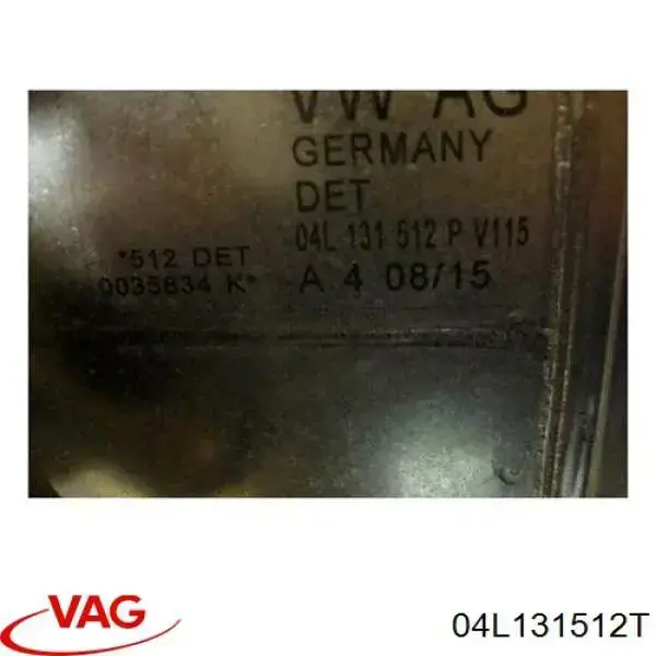 Comprar 04L131512T VAG Enfriador de recirculación de gases de escape EGR