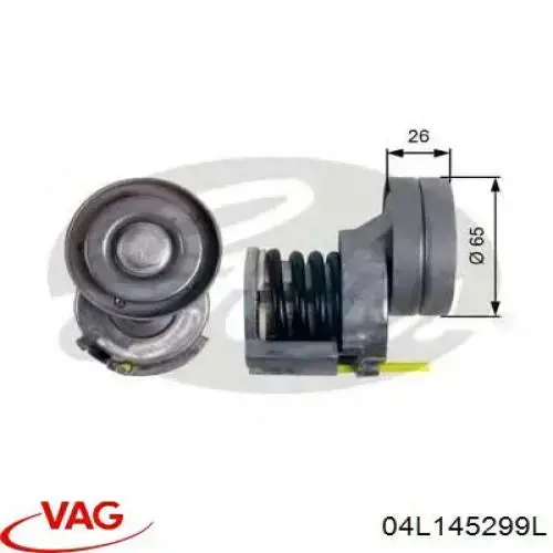 04L145299L VAG Tensor de correa de alternador