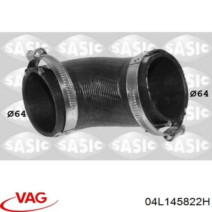 Manguera de refrigerante del turbocompresor, entrada 04L145822H VAG