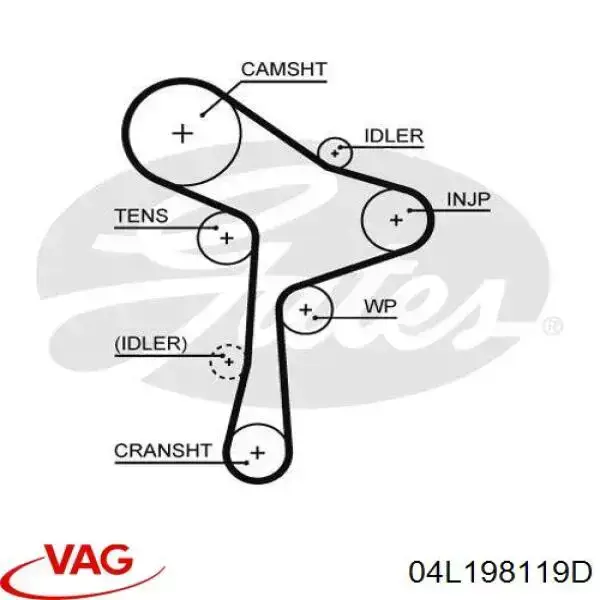 Juego de correas dentadas VAG 04L198119D precio, desde 101,13 EUR