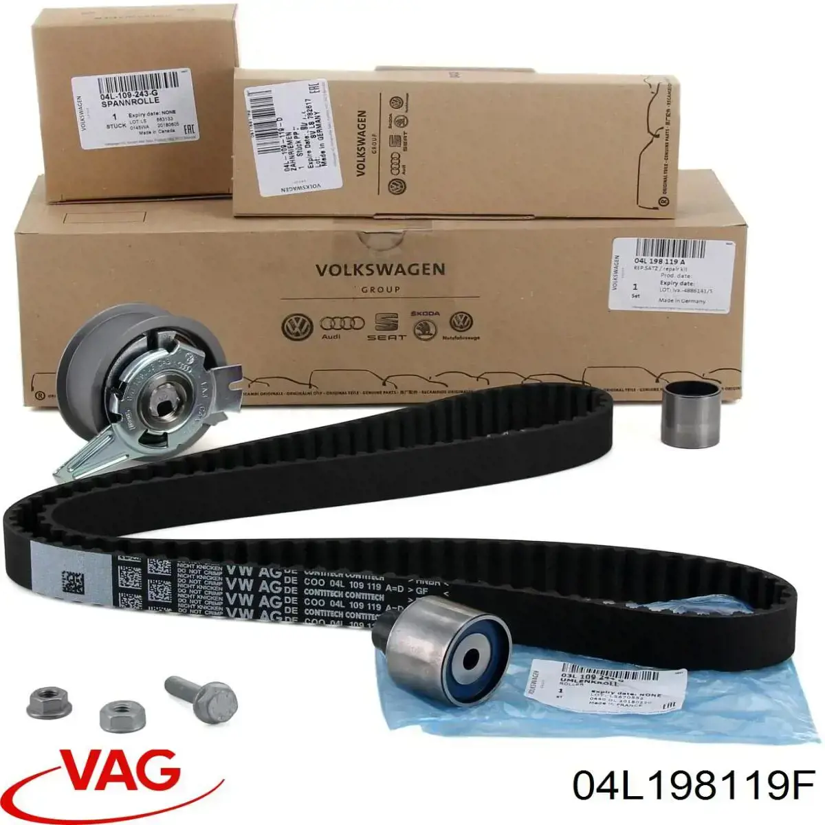 Juego de correas dentadas VAG 04L198119F precio, desde 101,13 EUR