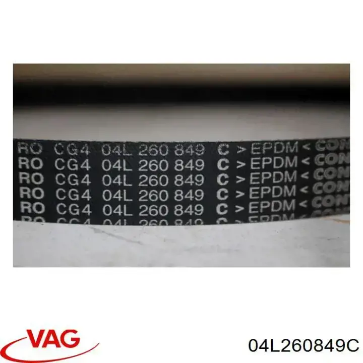 Correa de alternador 04L260849C VAG