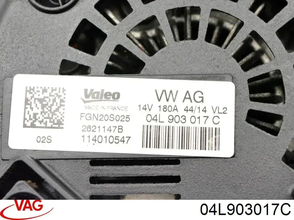 Alternador del motor VAG 04L903017C precio, desde 151,01 EUR