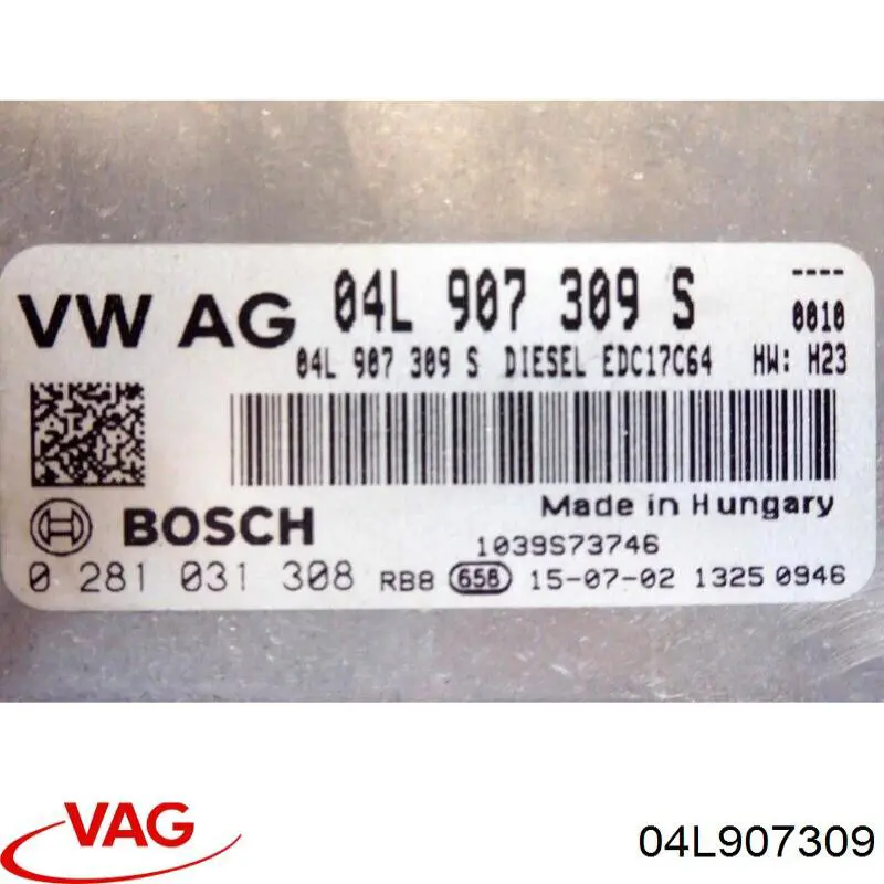 ECU 04L907309 VAG