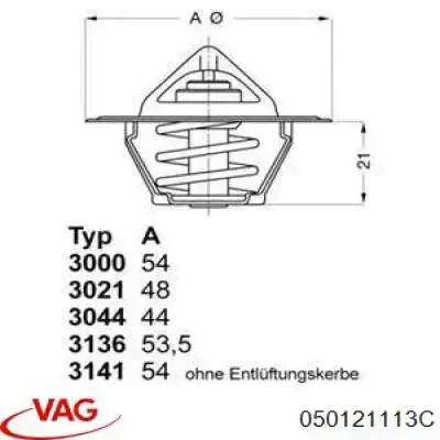 Termostato 050121113C VAG