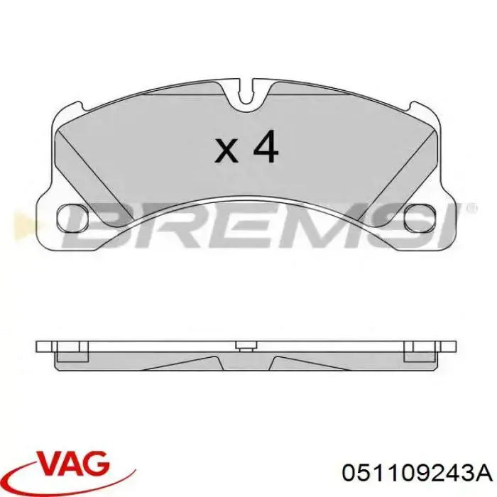 Rodillo tensor cadena VAG 051109243A