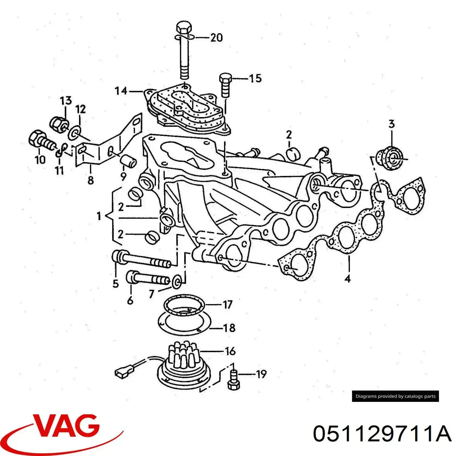 Módulo colector de admisión Volkswagen Golf II hatchback (19E, 1G1) (1983 - 1992) precio, desde 609,93 EUR