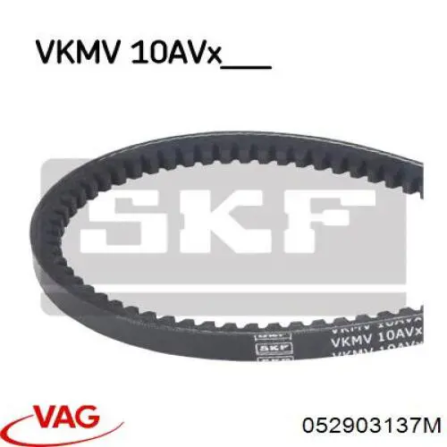 Correa de transmisión trapezoidal VAG 052903137M precio, desde 3,81 EUR