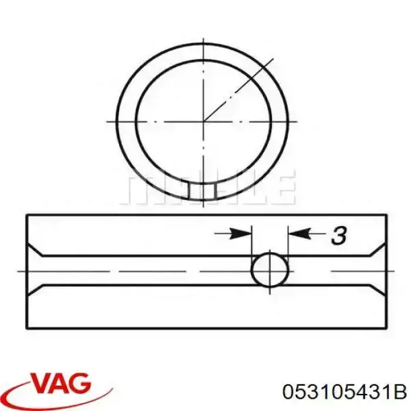 Comprar 053105431B VAG Buje de biela