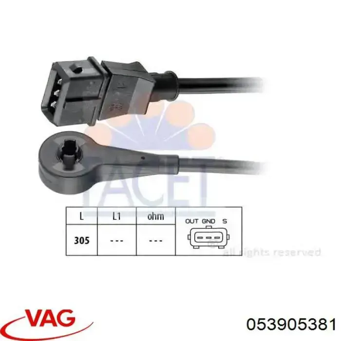 Generador de impulsos, cigüeñal  VAG 053905381 precio, desde 33,32 EUR