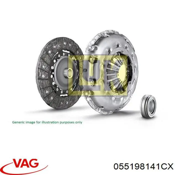 055198141CX VAG kit de embrague (3 partes)