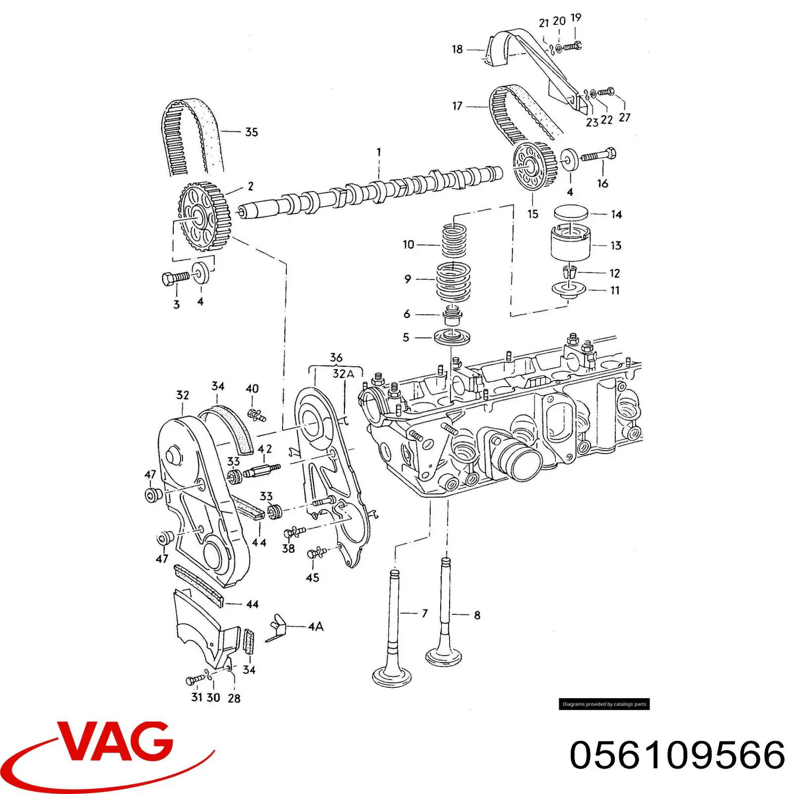Arandela de ajuste VAG 056109566 precio, desde 2,86 EUR