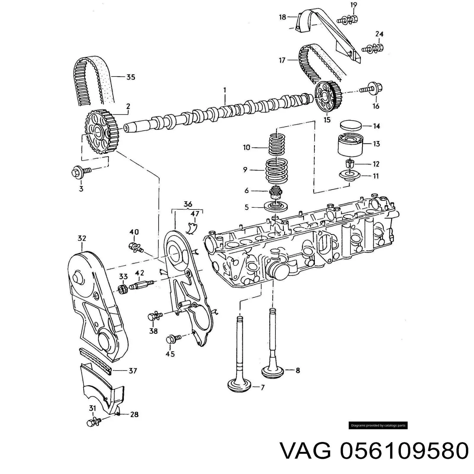 Arandela de ajuste VAG 056109580 precio, desde 2,81 EUR