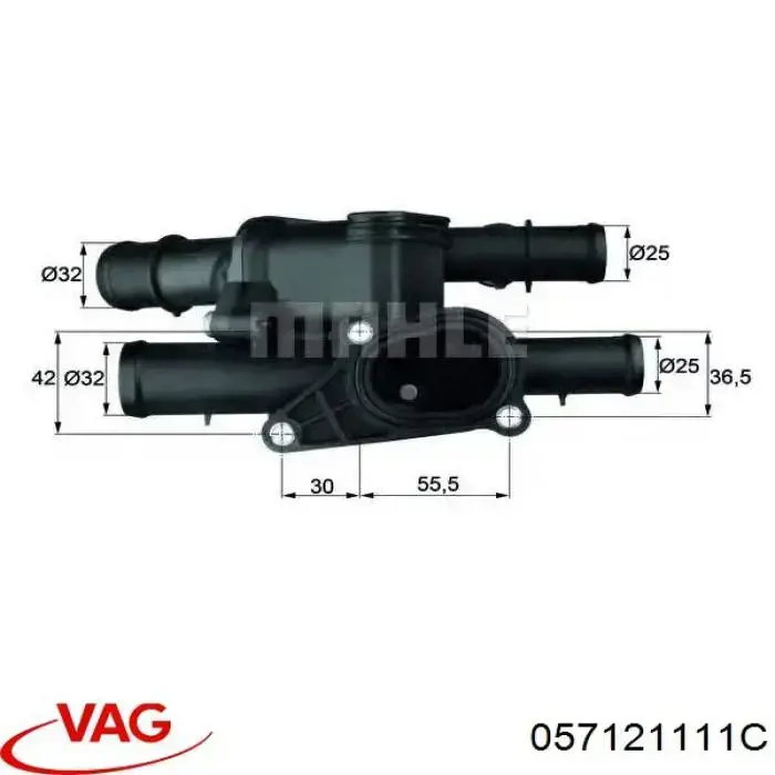 Carcasa del termostato VAG 057121111C precio, desde 271,70 EUR