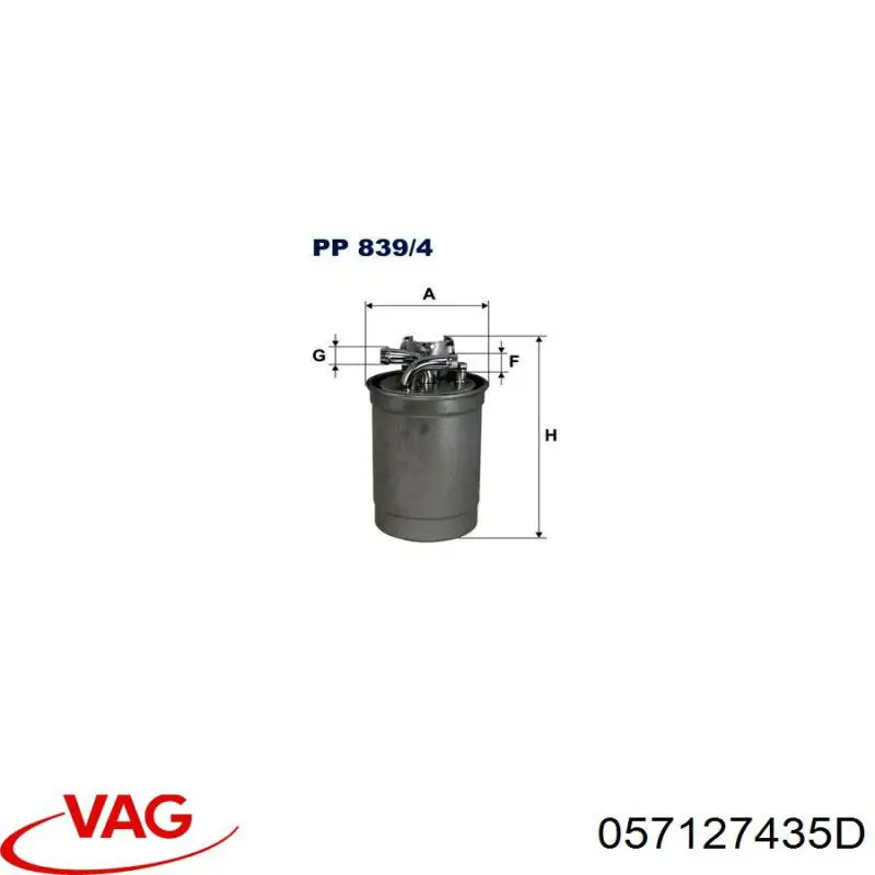 057127435D VAG Filtro de gasolina