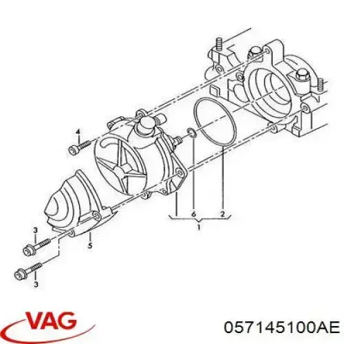 Bomba de vacío del sistema de frenado VAG 057145100AE precio, desde 81,31 EUR