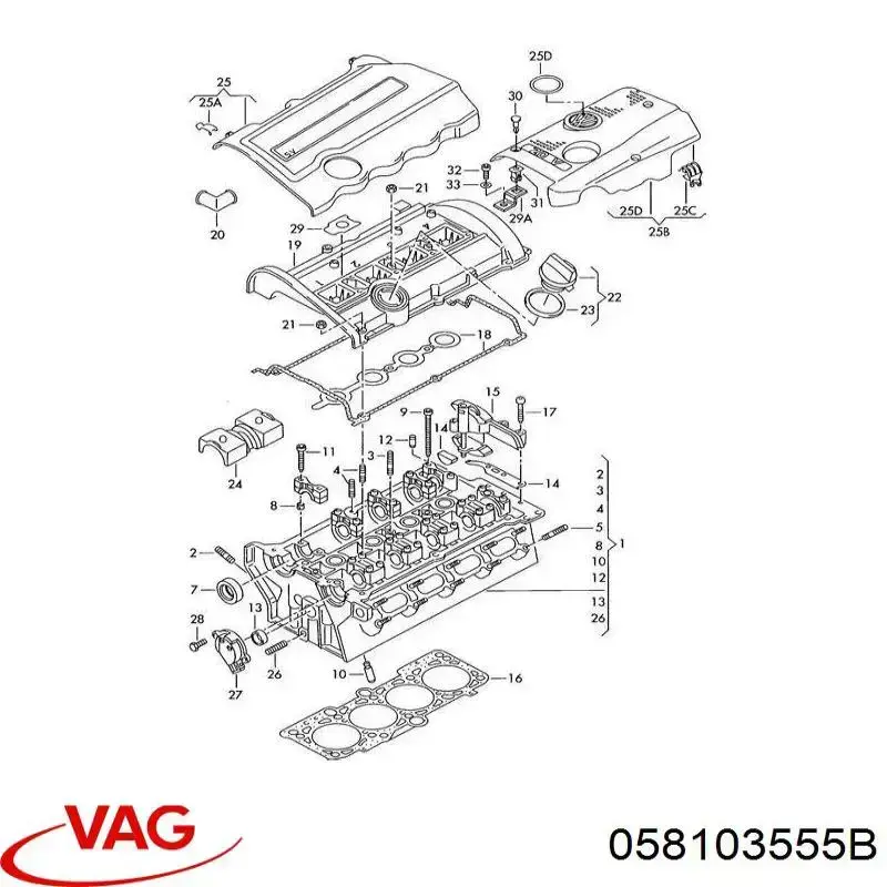 Separador de aceite del sistema de ventilación del cárter VAG 058103555B precio, desde 20,49 EUR