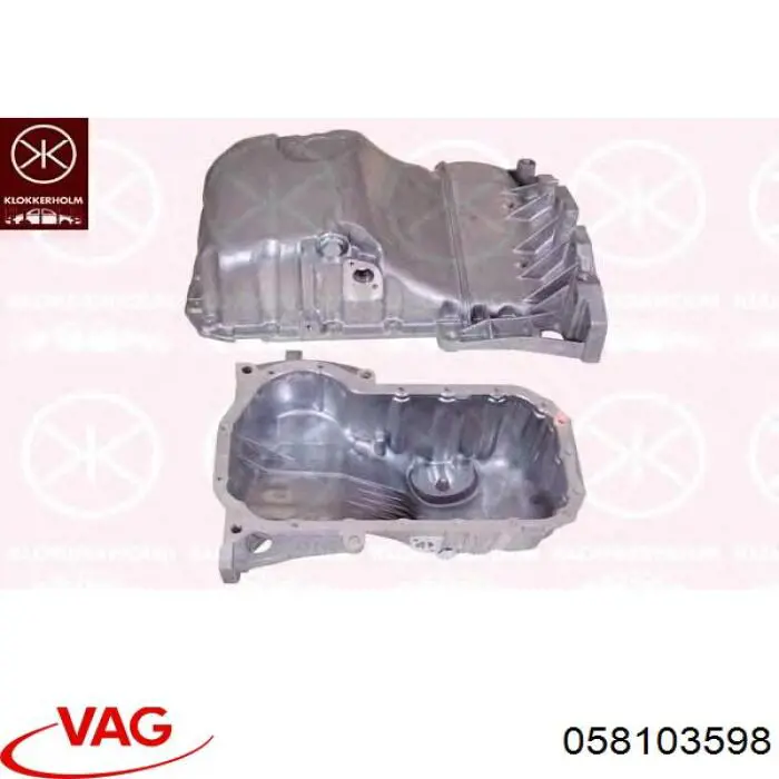 Cárter de aceite del motor 058103598 VAG