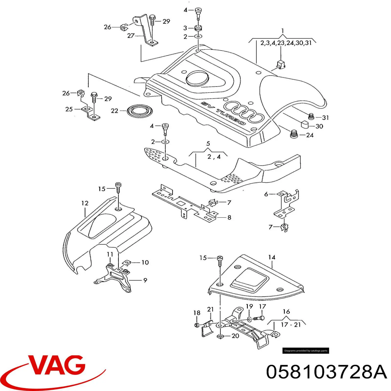  VAG 058103728A precio, desde 5,63 EUR