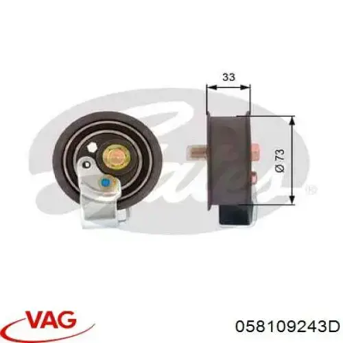 Comprar 058109243D VAG Tensor correa distribución